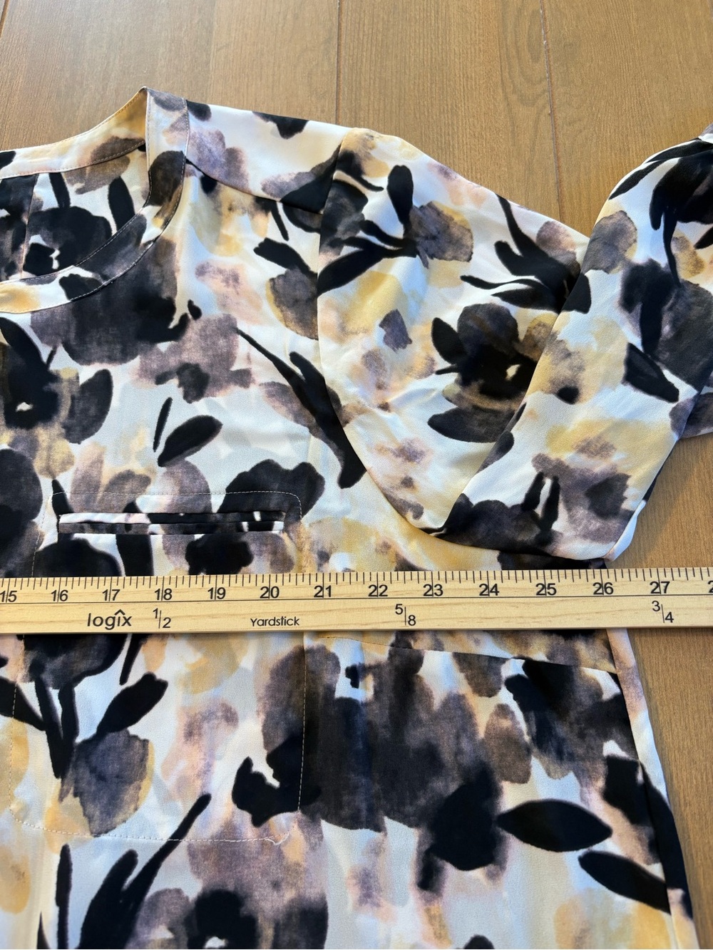 NYDJ Womens 2X Floral Blouse Boho Cottagecore Workwear 3/4 Sleeve Top Romantic - Picture 10 of 14